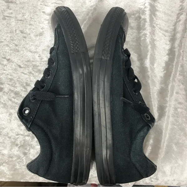 Converse shoes black chuck taylor all star sneakers size 8 unisex junior - Image 6