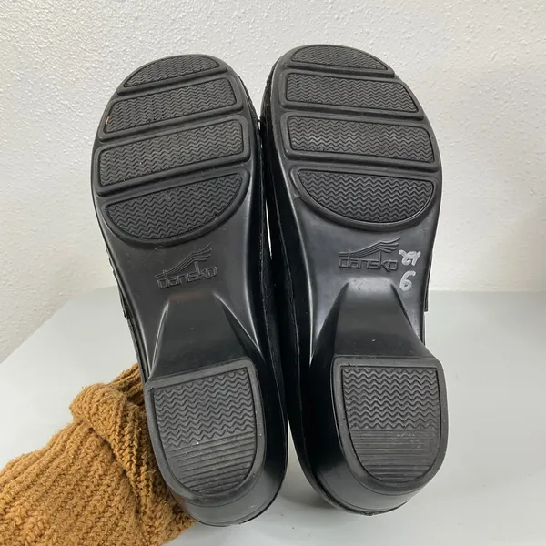 Dansko Black Leather Clogs‎ Size 40 - Image 6
