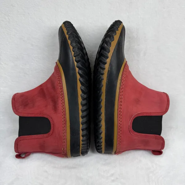Sorel Out N‎ About Chelsea Waterproof Red Black Duck Boots NL2410-687 Womens 9 - Image 10