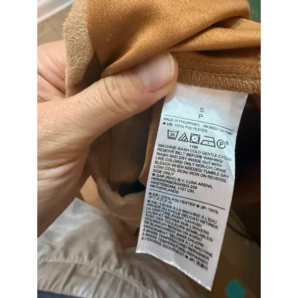 Banana Republic Tan Vegan Suede Shacket - Image 4