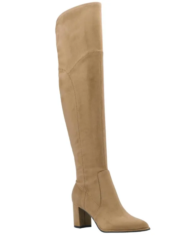 Marc Fisher Tan Over-the-Knee Block Heel Boots Size 7 - Image 2
