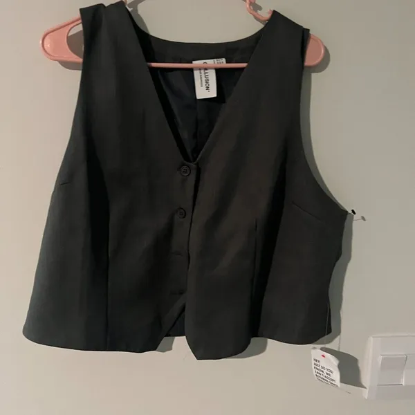 Collusion grey vest size 14‎ Gray - Image 2