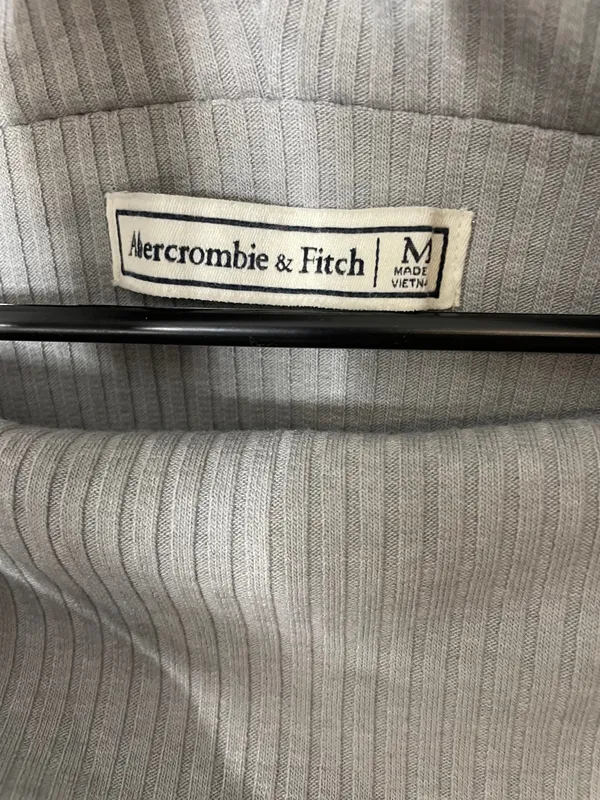 Abercrombie & Fitch Women’s Long Sleeve Top Gray Medium Vtg Y2K Excellent Condition - Image 6