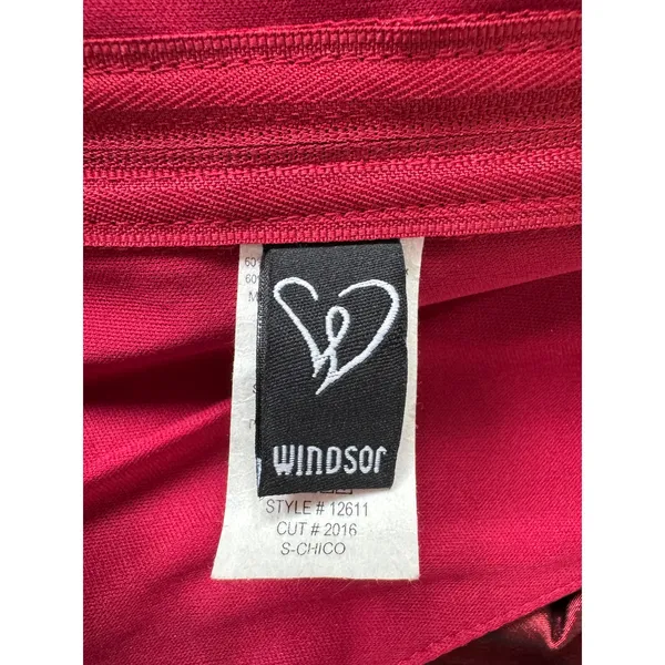 Vintage Y2K Windsor Crimson Sleeveless A-Line Floor Length Gown - Image 7