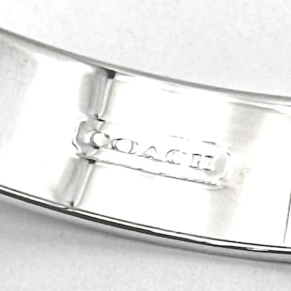 COACH Signature C Logo Silver Tone Bangle Bracelet NWT - Image 3