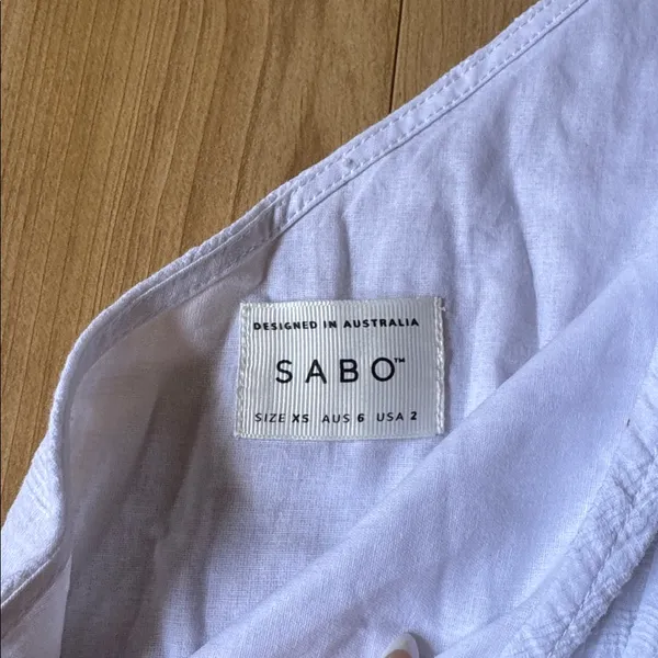 Sabo Skirt White One-Shoulder Top - Image 2