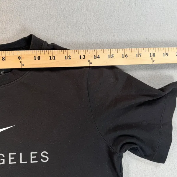 Nike Dri-FIT Los Angeles Graphic T-Shirt Black Short Sleeve Crew Neck Womens L - Image 4