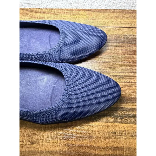 VIVAIA Round-Toe Navy Blue Ballet Flats Cushioned Insole Women's 9.5 EU 40.5 - Image 4