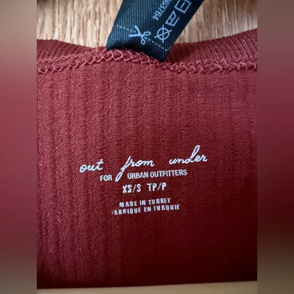 Urban Outfitters Ribbed Tank Top - Deep Red - Image 3