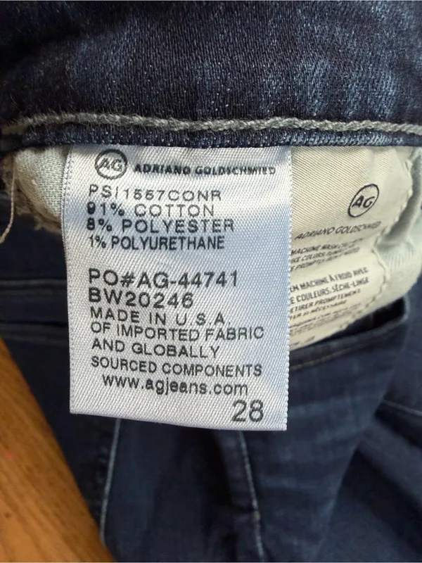 AG Adriano Goldschmied The Prima Mid Rise Cigarette Jeans Women’s 28R Dark Wash - Image 7