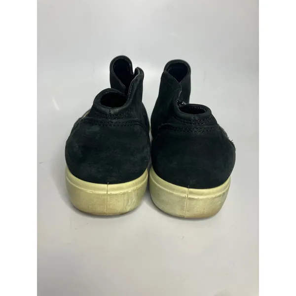 ECCO‎ Soft 7 High Top Sneakers Womens 41 Black Good Suede Side Zip Slip On - Image 4