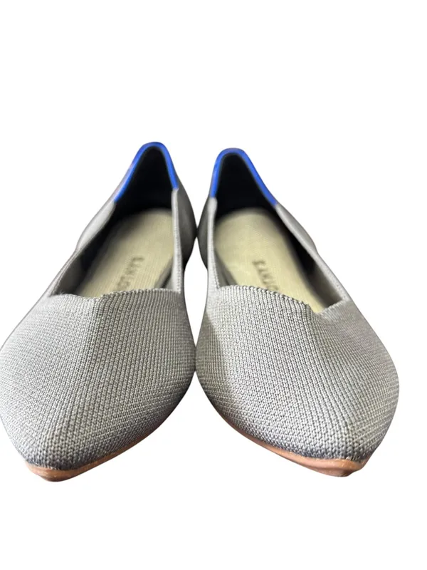 Rothy's The Point‎ Flat Gray Knit Pointed Toe Flats Size 8.5 - Image 13