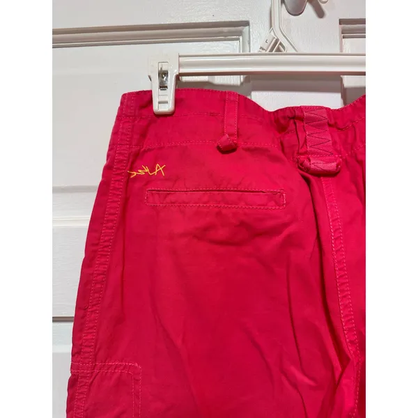 Vintage Johnny Was Embroidered Pink Wide Leg Pants Size Small - Image 10