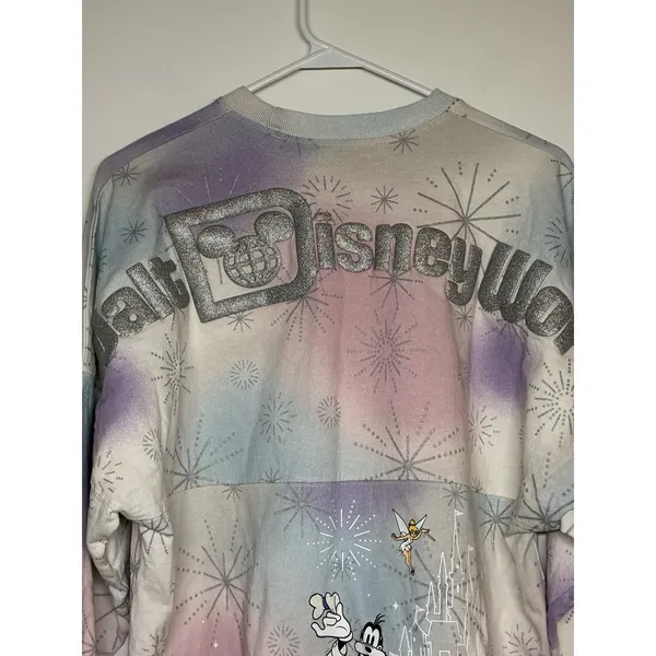 Disney100 Mickey & Friends Fireworks Spirit Jersey pastel tie-dye pattern S - Image 6