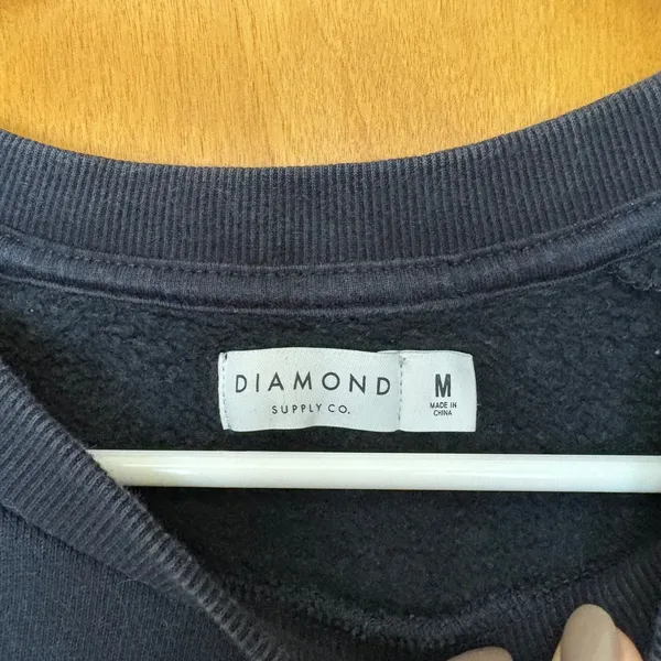 Diamond Supply Co. Dark‎ Navy Blue Graphic Sweatshirt Size M - Image 4
