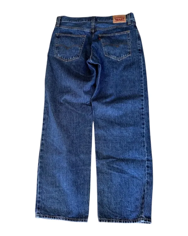 Levi’s 94 Baggy Jeans Denim Straight Leg Medium Wash Blue 30 10 - Image 8