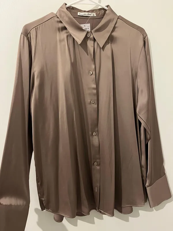Silk Button Down Top - Image 2