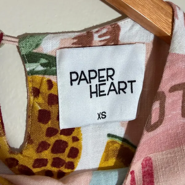 Paper Heart Summer Haze Tropical Fruit Mini Dress - Image 6
