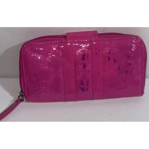 Hello Kitty Vintage Y2K 2009 Loungefly‎ Wallet Pink Patent Leather Collectible - Image 10