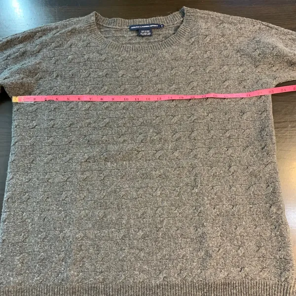 Ralph Lauren Sport Wool Blend Rabbit Gray Cable Knit‎ Crew Neck Sweater Preppy - Image 9