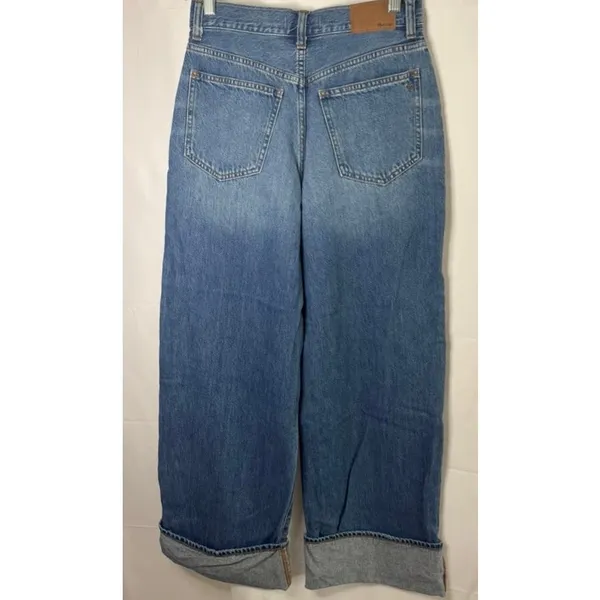 Madewell Superwide-Leg Jeans in Fannin Wash in fannin wash sz. 25 - Image 4