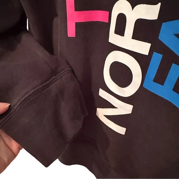The North Face Hoodie Women's Large Black Gorpcore Streetwear‎ Retro Athleisure - Image 4