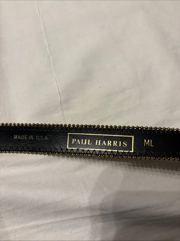 Vintage Paul Harris Embroidered Multicolor Sparkles Waist Belt - Image 3
