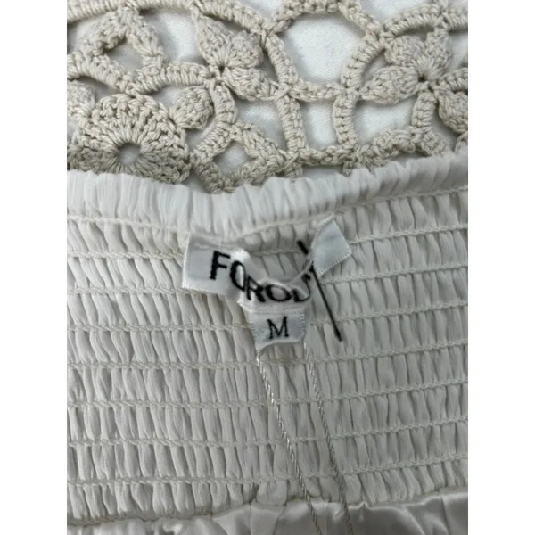 FOROLAV White Long Sleeve Mini Dress Size M NWT - Image 10