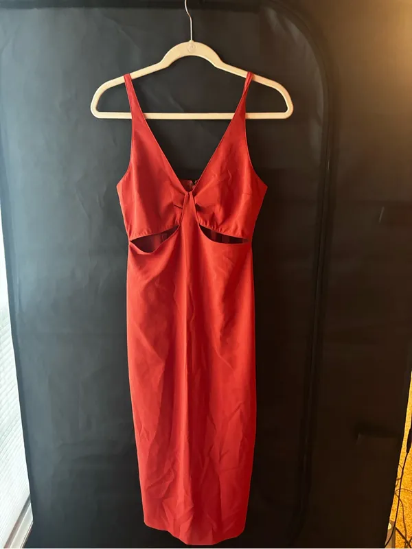 Abercrombie & Fitch Terra Cotta Cut Out Dress - Image 4