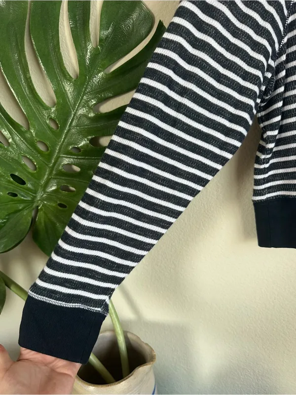 Madewell Relaxed Long Sleeve Crewneck Sweatshirt Tee in Stripe - Image 6