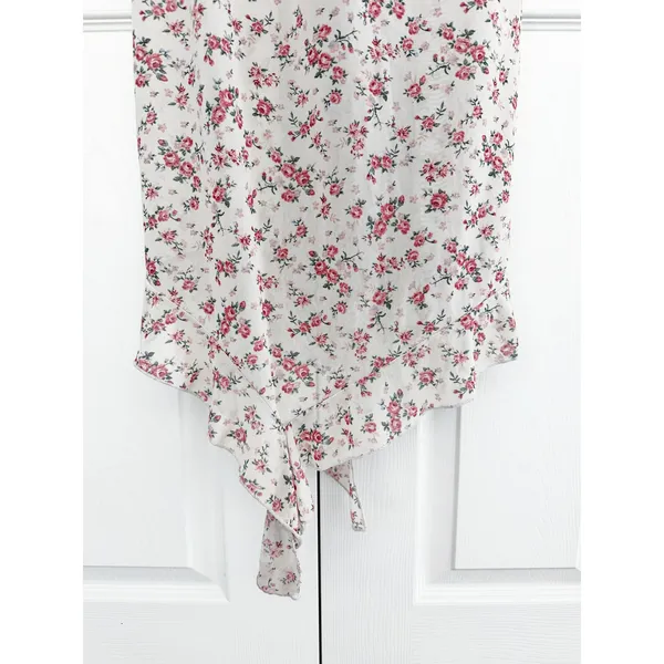 Kirious Los Angeles Floral Draped Neck Midi Dress Coquette Romantic Feminine - Image 6