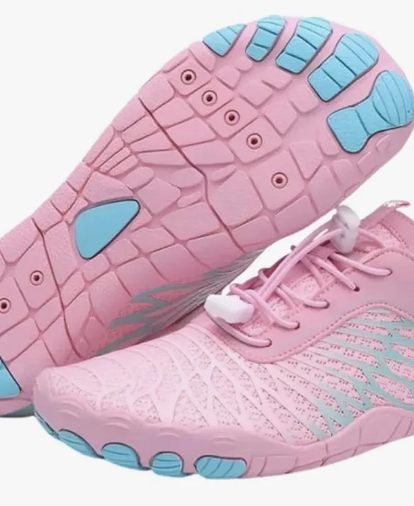 Lightweight Pink Breathable Barefoot Athletic Shoes with Anti-Slip Sole - Image 10