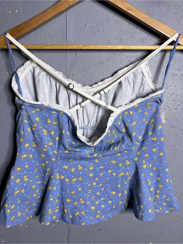 Free People Sammi Tank in Allure Blue Comb in Size Medium - Image 5