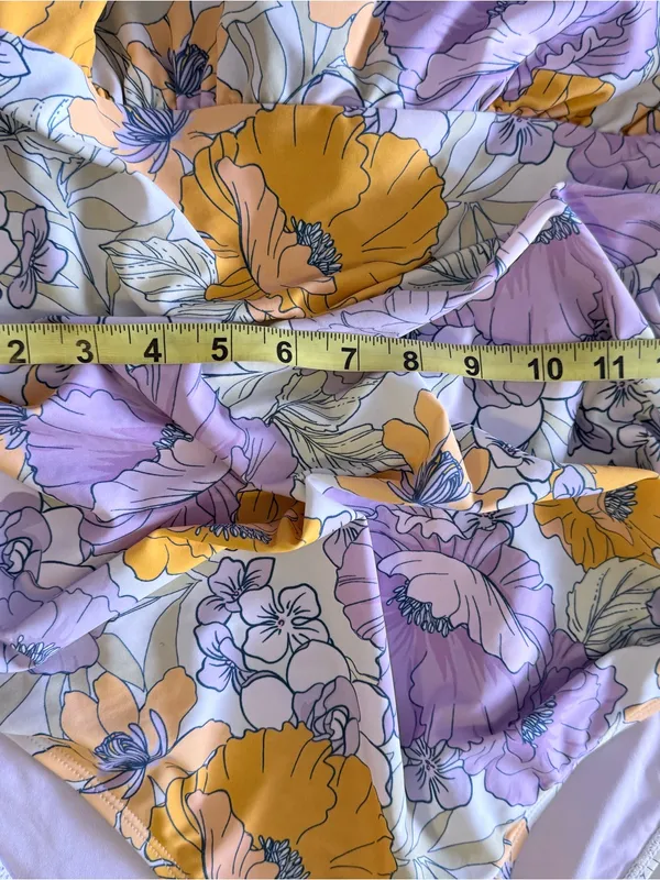 Cupshe Pastel Floral One-Piece Swimsuit in Lavender and Orange - Image 13