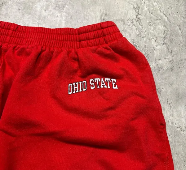 Steve & Barry's Vintage Ohio State Buckeyes Sweatpants Red - Image 2