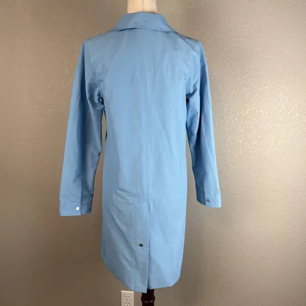 Herschel Supply Co. Womens‎ Mac Coat Size M Rain Trench Alaskan Blue NEW - Image 5