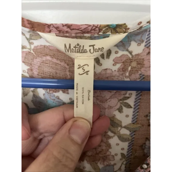 Matilda Jane Women's Just for a Moment Floral Midi Dress Size Small Boho Cottage - Image 6
