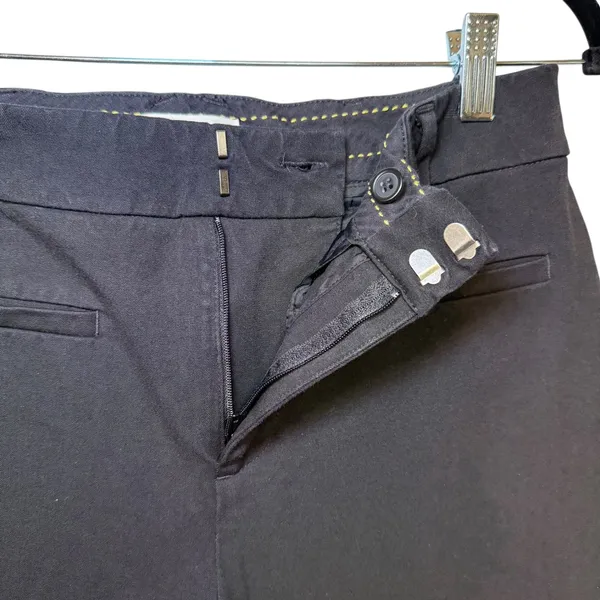Maeve by Anthropologie Black Cropped Kick Flare Classic‎ Chic Smart Pants Size 4 - Image 6