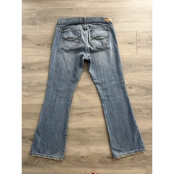 VTG Y2K Abercrombie Fitch Low Rise Bootcut Flare Jeans Preppy Womens Size 8R - Image 7