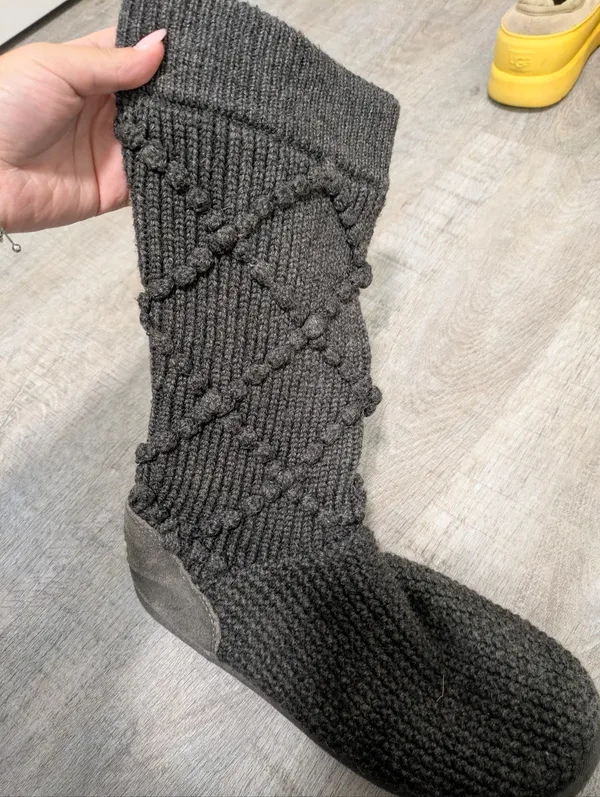 UGG Classic Argyle Knit Boots Size 9 - Image 8