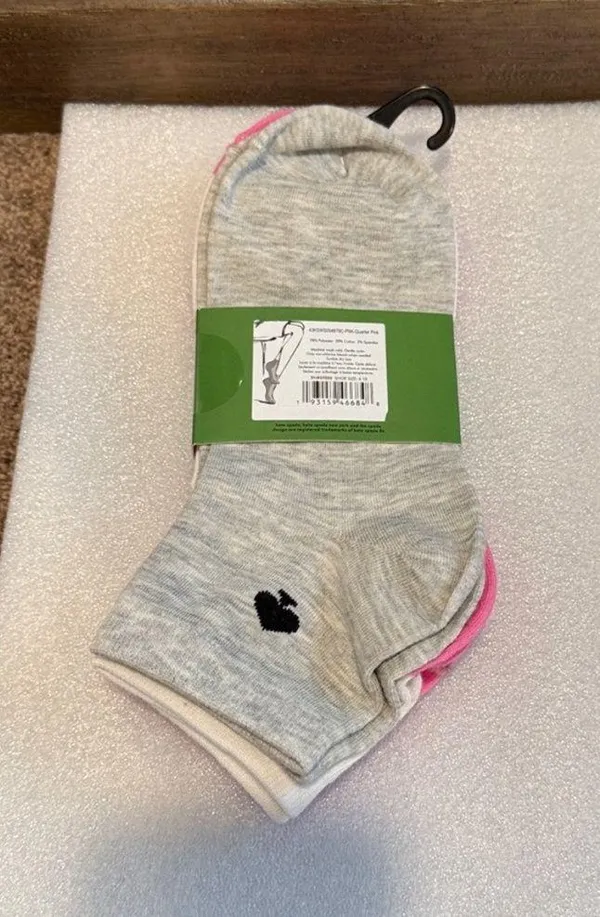 Kate Spade quarter socks 3 pairs one‎ size NWT - Image 2