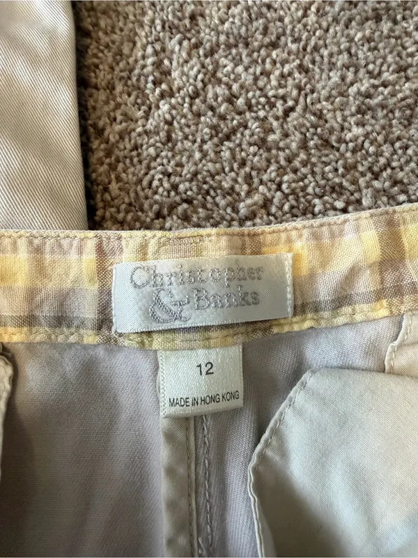 Christopher & Banks Khaki Capri Pants - Image 3