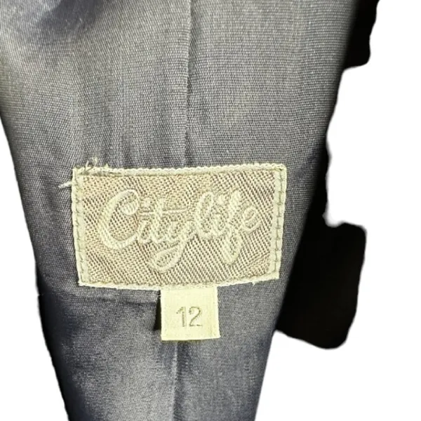 Vintage CityLife‎ Wool Full Length Coat Size 12 - Image 6