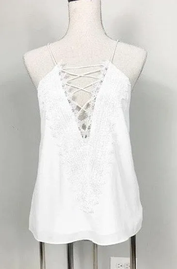 WAYF Posie Lace Trim Camisole - Image 2