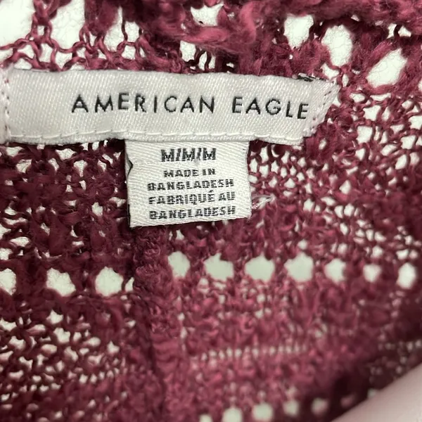 American Eagle Outfitters Blush Pink Knit Slouchy Grannycore Cardigan Medium - Image 7