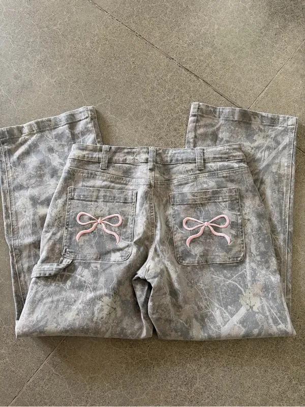 Camo Cargo Pants Gray Size undefined - Image 4