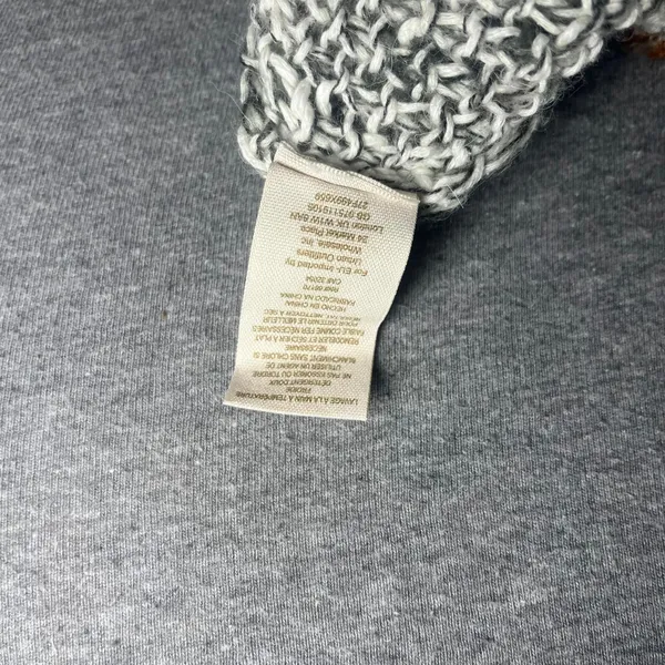 Free People Womans Small $95 Cable Knit Sweater Gray pegasus west end Pullover - Image 9