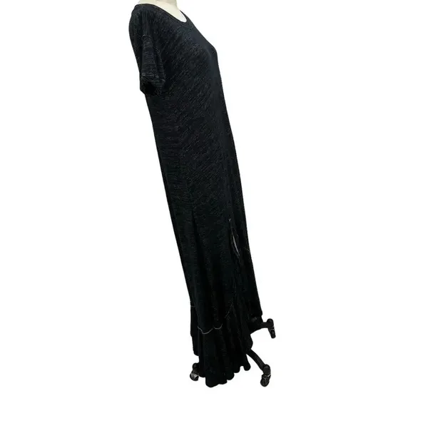 Free People Havana Tee Maxi‎ Dress Charcoal Gray Black Size XS - Image 6