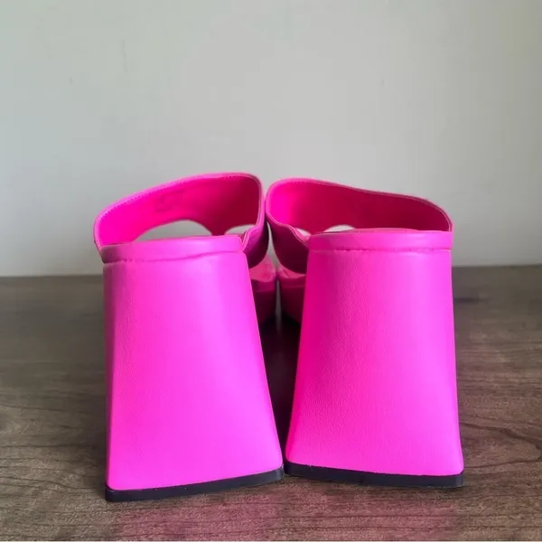 Circus NEW NY Moira Pink Punch Women's Wedge Sandal Size 8.5 #B1672 - Image 5