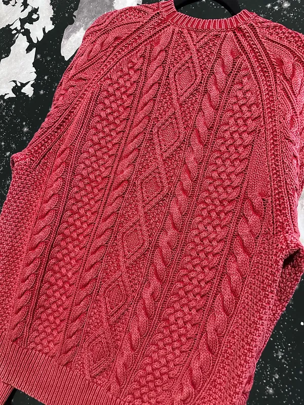 Polo Ralph Lauren Red Cable Knit Sweater - Image 6